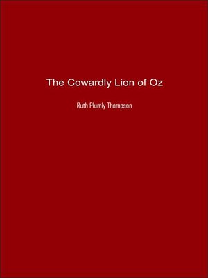 cover image of The Cowardly Lion of Oz